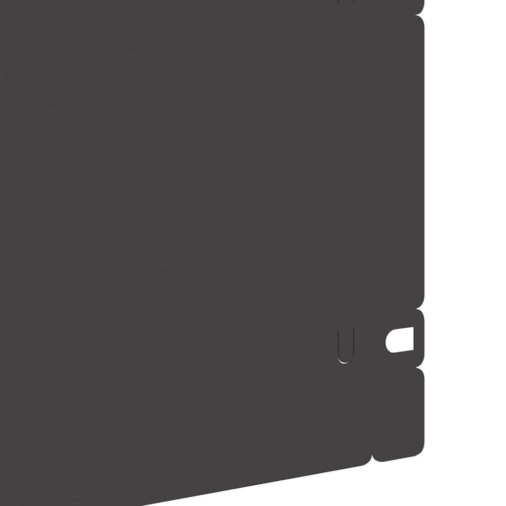 Bordure Per Prato 10 Pcs Nero 103 X 0,05 X 22 Cm Acciaio - Image 6