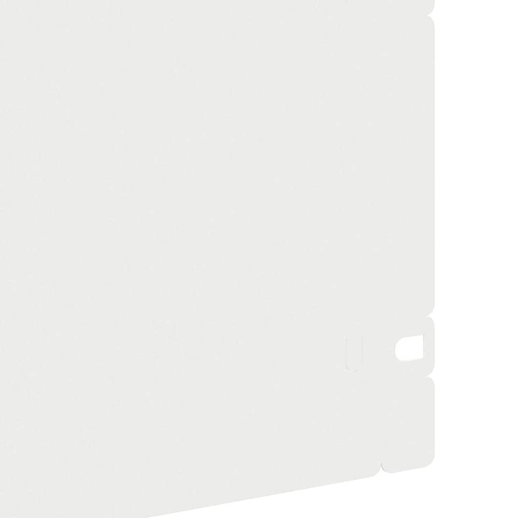 Bordure Per Prato 10 Pcs Bianco 103 X 0,05 X 22 Cm Acciaio - Image 6