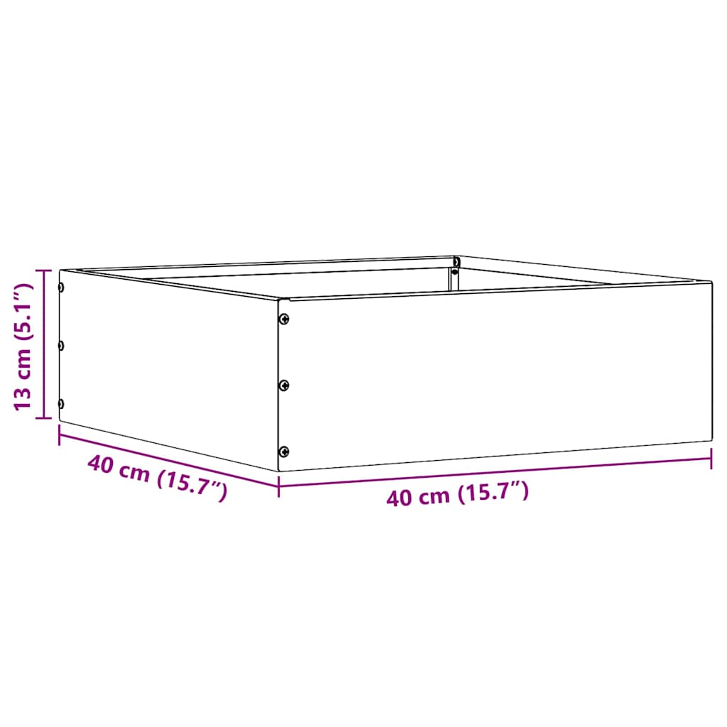 Bordura Per Prato Ruggine 40 X 40 X 13 cm - Image 6