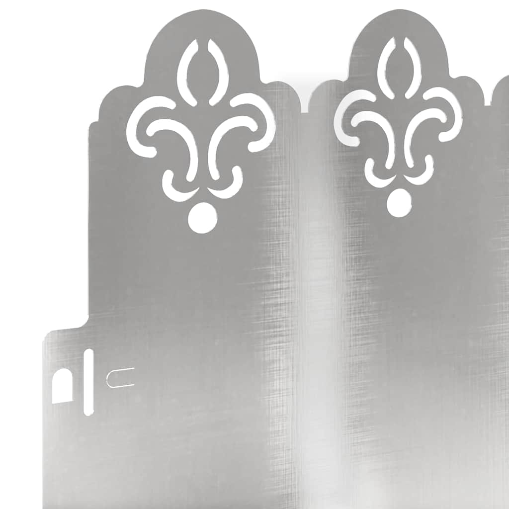Bordure Per Prato 10 Pcs Argento 103 X 0,05 X 22 cm - Image 6