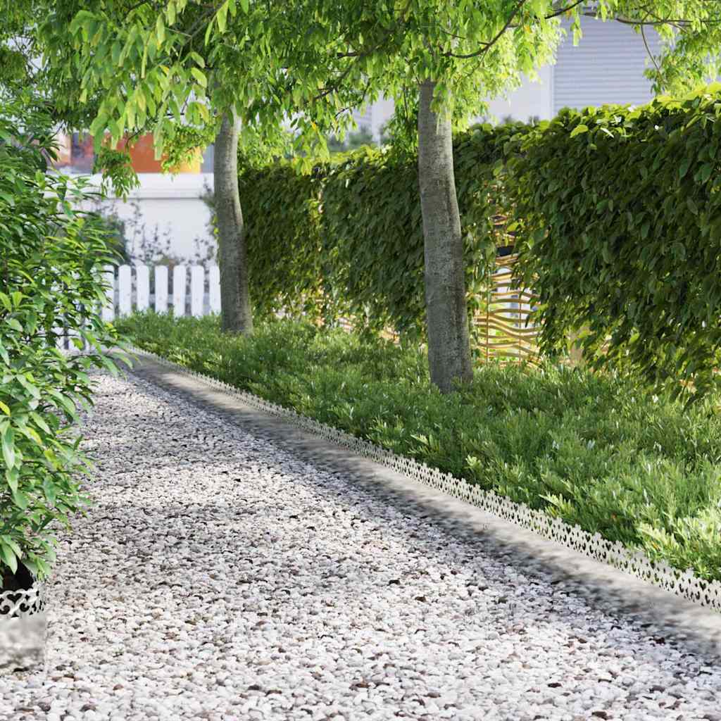 Bordure Per Prato 10 Pcs Argento 103 X 0,05 X 22 cm