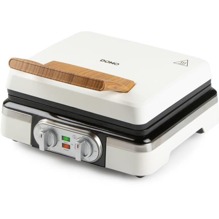 Piastra Per Waffle - Domo - Do9280w - 1520 W - 2 Waffle Xl - Bianco