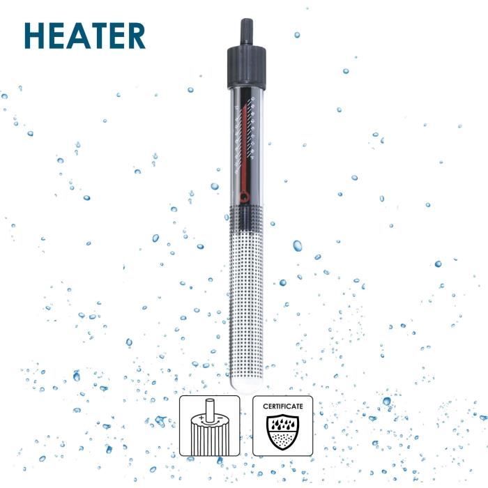 Acquario 60 - Ciano - 58 L + Filtro + Led + Riscaldatore + Materiali Di Consumo - Bianco - Image 4