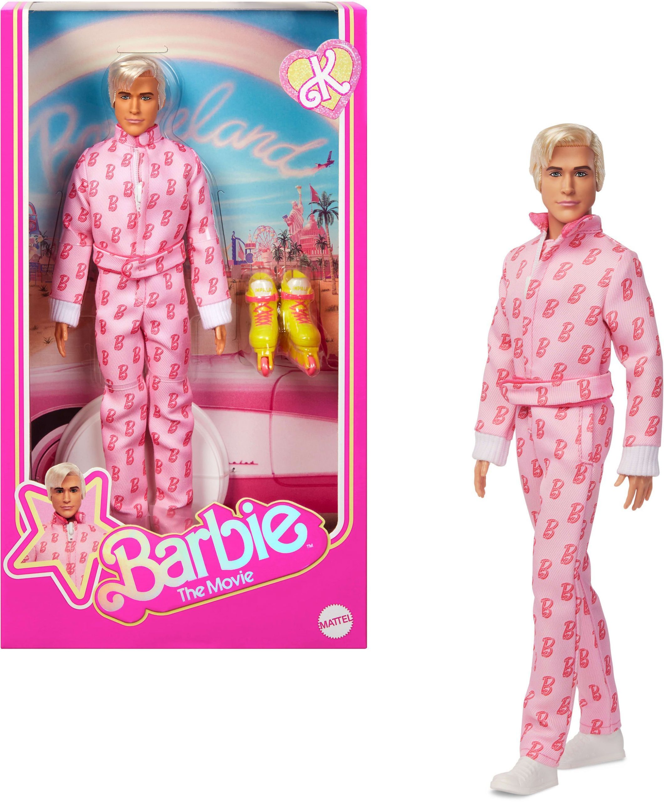 Barbie - Bambola Del Film - Tuta Rosa Ken - Jcp80
