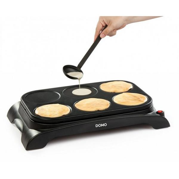 Domo Do8709p Crepiere - 6 Persone - 1000w - Nero