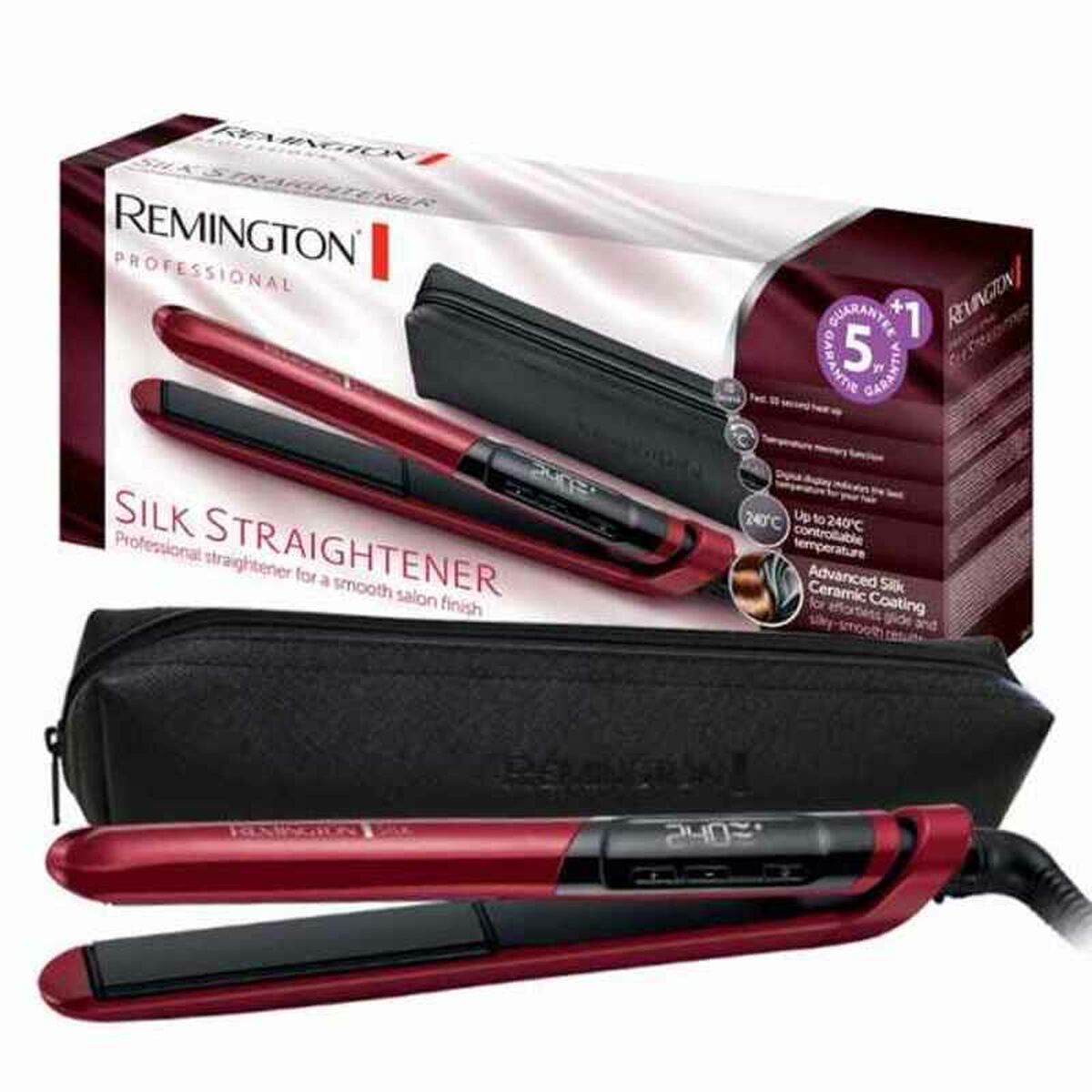 Piastra Per Capelli Remington S9600 Nero Rosso - Image 3