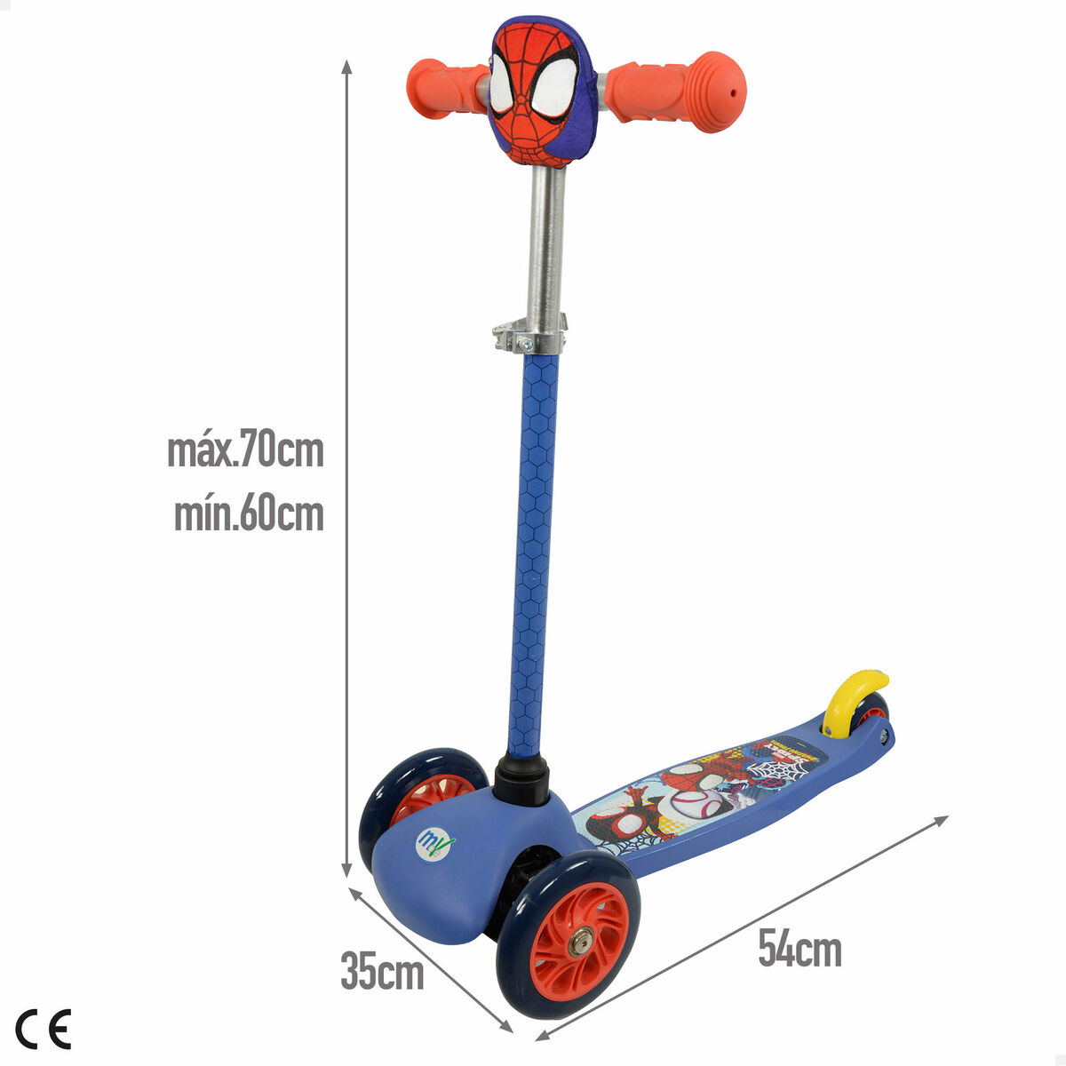 Monopattino Spidey Metallo Plastica Multicolore - Image 4