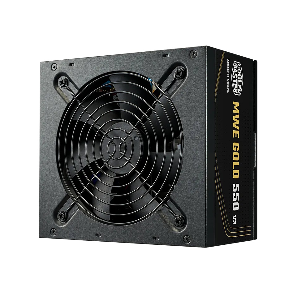 Cooler Master Alimentatore Mwe Gold 550 V3, 550w 80+gold Non Modulare Atx 3.1 Ventola 120mm, Gar 5 A