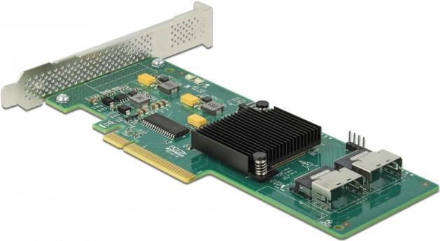 Delock - SpeicheR-Controller - 8 Sender/kanal - Sata 6gb/s / Sas - LoW-Profile - Pcie 2.0 x8