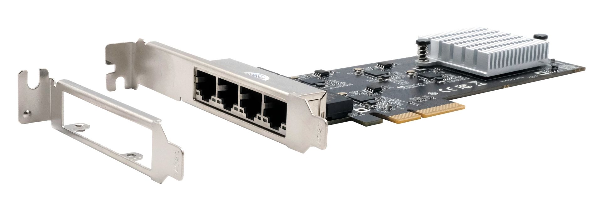 Exsys PcI-E Karte 2.5gigabit 4-Port Inkl.lowprofile Intel I225-V Chipset (eX-60115)