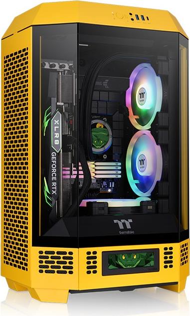 Thermaltake The Tower 300 - Micro Tower - Mini Itx / Micro Atx - Seitenteil Mit Fenster (gehärtetes Glas) - Keine Spannungsversorgung - Bumblebee - U