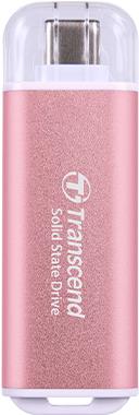 Transcend Esd300p - Ssd - 1 Tb - Extern (tragbar) - Usb 3.2 Gen 2x1 (usB-C Steckverbinder) - Rosy Pink (ts1tesd300p)