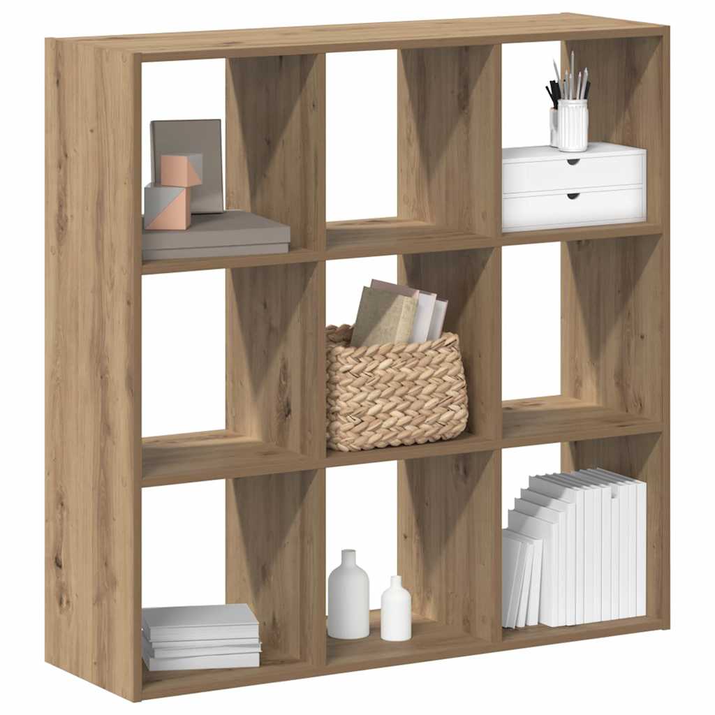 vidaXL Bücherregal Artisan-Eiche 102x32x102 cm Holzwerkstoff