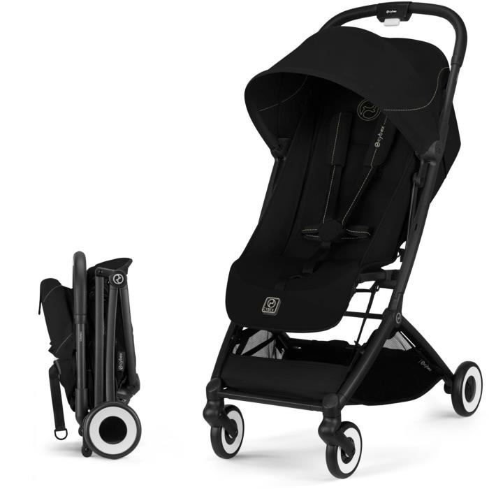 Cybex - Passeggino Ultracompatto E Confortevole - Orfeo - 4 Ruote - Magic Black