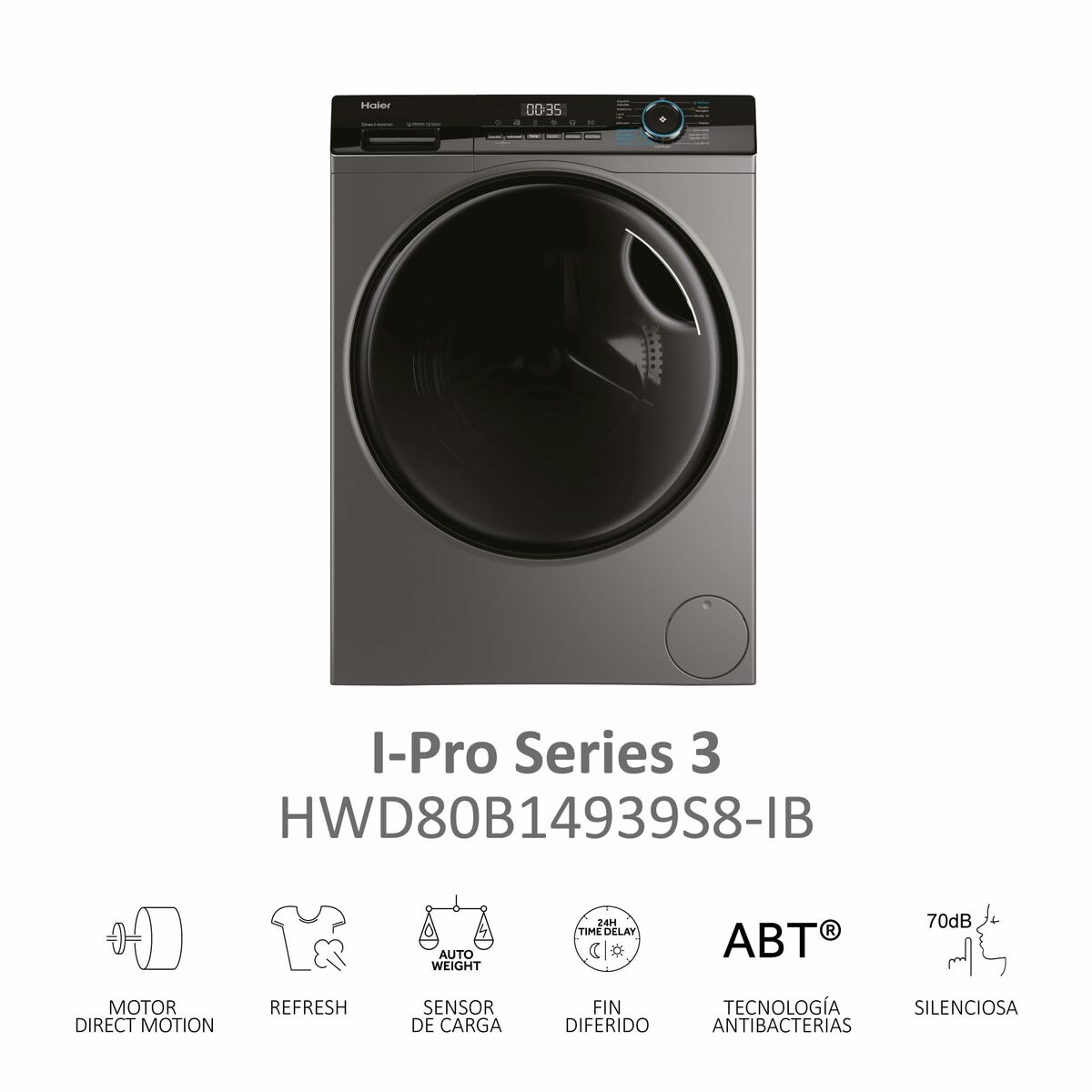 Busta Per Il Bucato Haier Hwd80b14939s8 Antracite