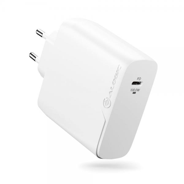 Alogic 1x100 Universale Bianco Ac Interno (alogic Rapid Power 100w Gan Charger In)