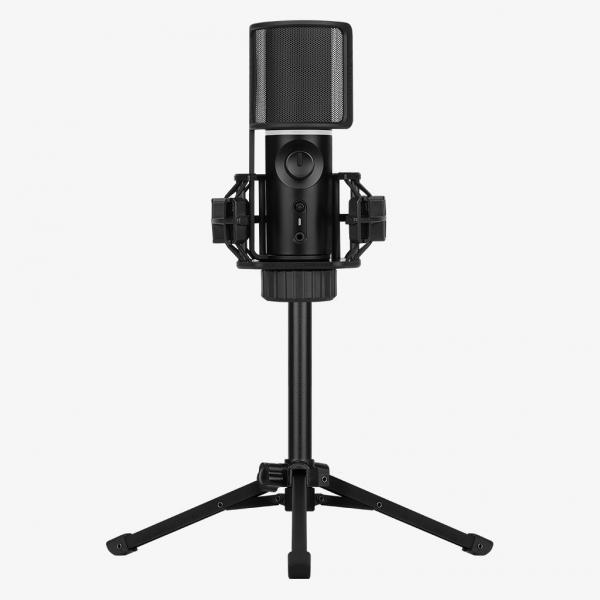 Streamplify Mic Tripod Nero Microfono Da Studio (streamplify Mic Rgb Microphone With Mounting Tripod And Pop Filter)