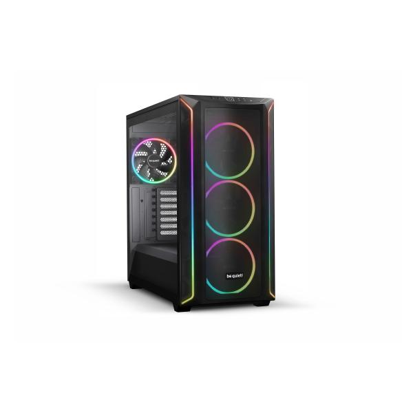 Be Quiet! Shadow Base 800 Fx Rgb Gaming Case W/ Glass Window, E-Atx, Argb Front Strips & Controller, 4x Argb Fans & Hub, Mesh Airflow, UsB-C, Black