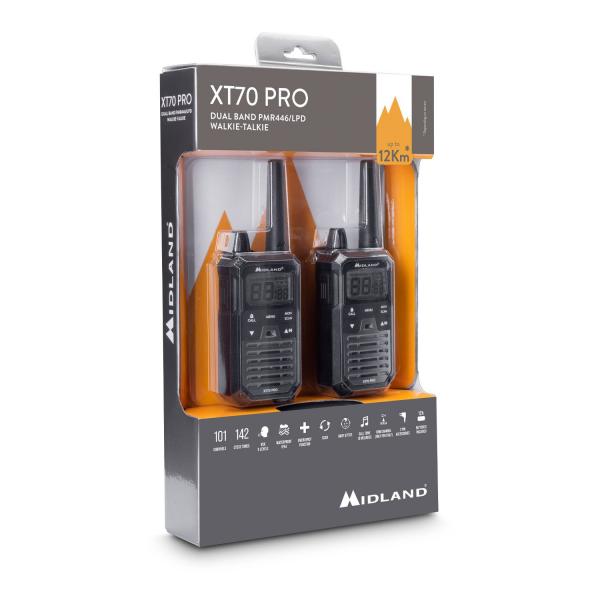 Midland Xt70 Ricetrasmittente 32 Canali Nero (midland Walkie Talkie Xt70 Pro Duo Bla) - Image 3