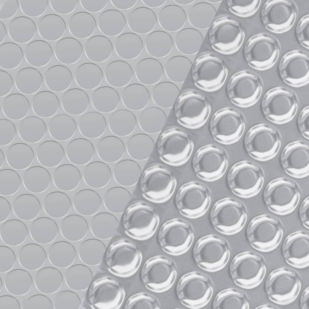 vidaXL Poolabdeckung Silbern 417 cm PE - Image 4