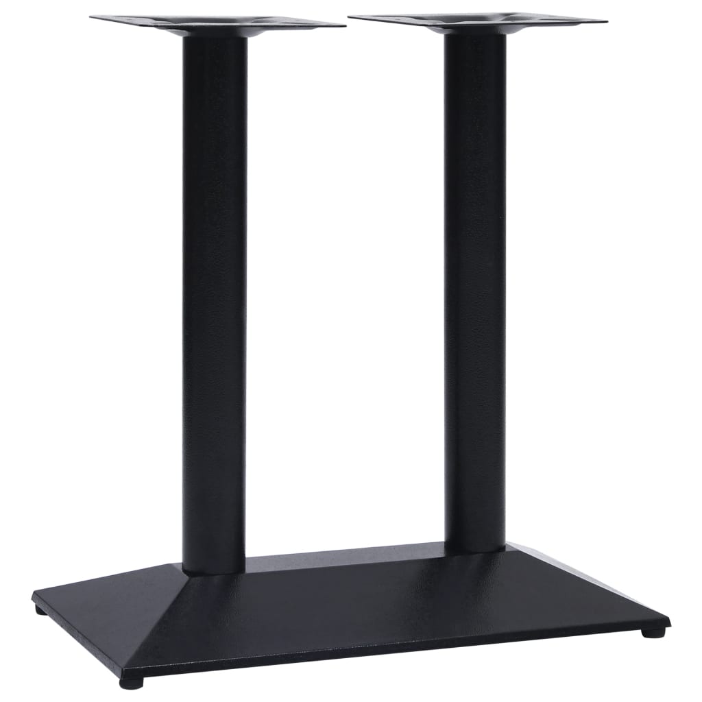 vidaXL Pata de mesa de bistró negra 70x40x72 cm de hierro fundido