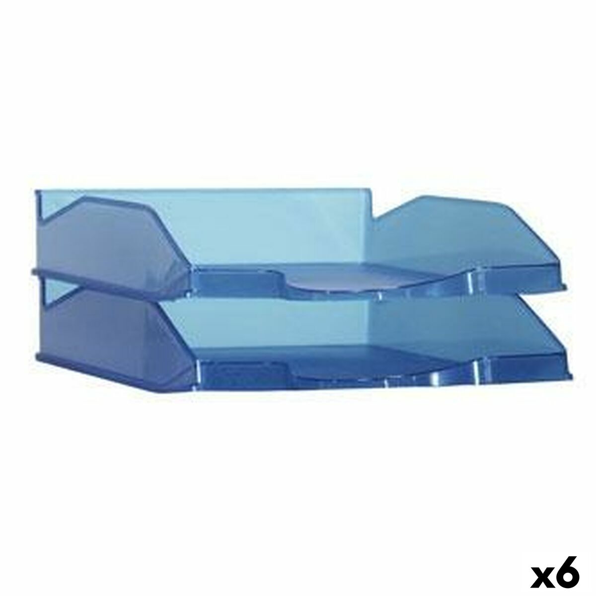 Vassoio Portadocumenti Archivo 2000 Azzurro A4 Plastica (6 Unità)