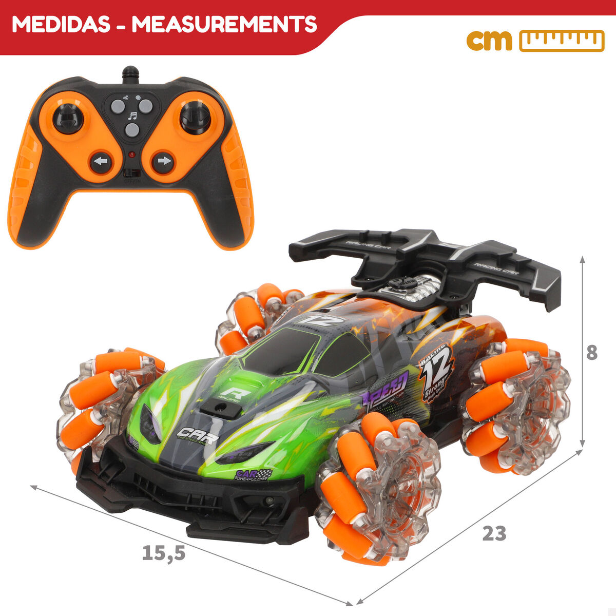 Macchinina Radiocomandata Speed & Go 23 X 8 X 15,5 CM (2 Unità) - Image 6