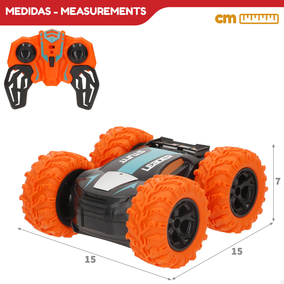 Macchinina Radiocomandata Speed & Go 15 x 7 x 15 cm (4 Unità) - Image 6