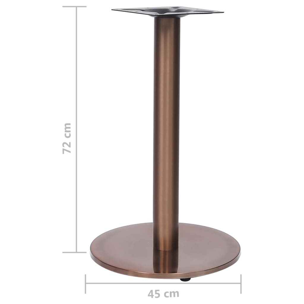 vidaXL Pata de mesa de bistró dorada Ø45x72 cm acero inoxidable - Image 5