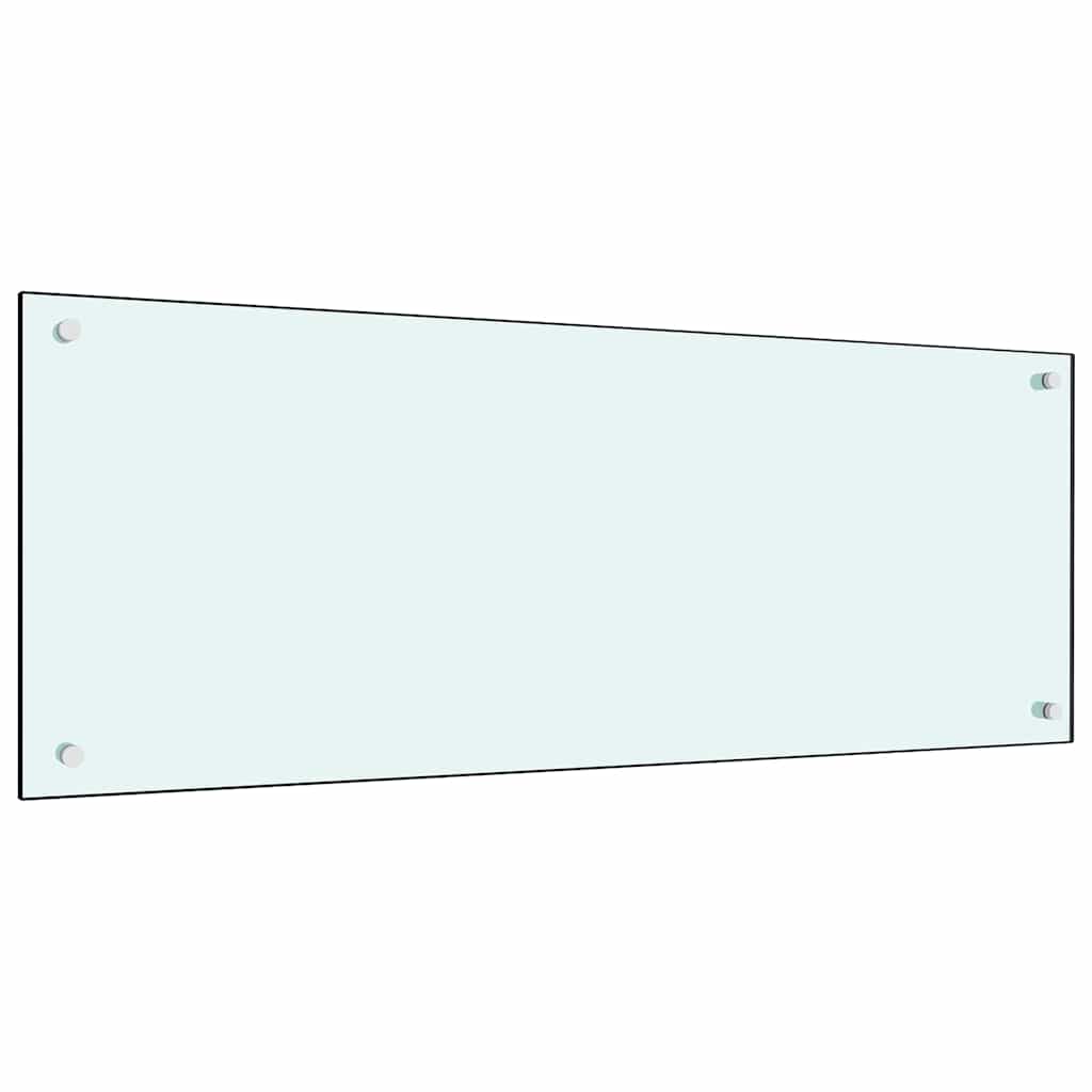 vidaXL Protection de cuisine 2 pcs Blanc 100 x 40 cm verre trempé - Image 3