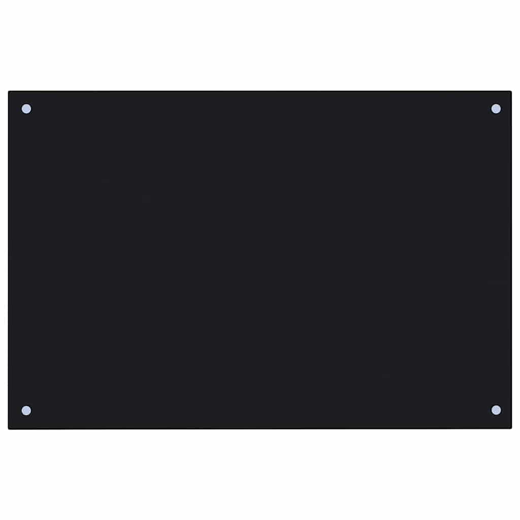 vidaXL Protection de cuisine 2 pcs Noir 90 x 50 cm verre trempé - Image 4