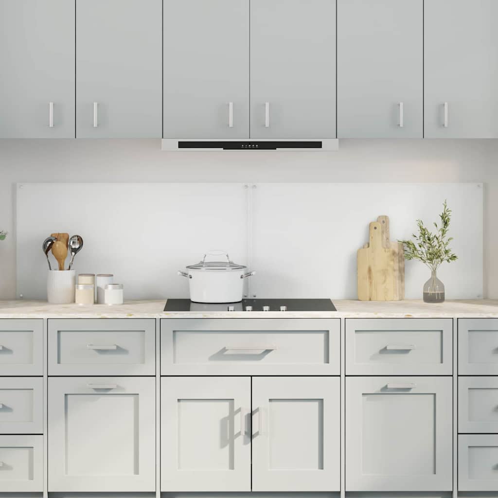 vidaXL Protection de cuisine 2 pcs Transparent 100 x 50 cm