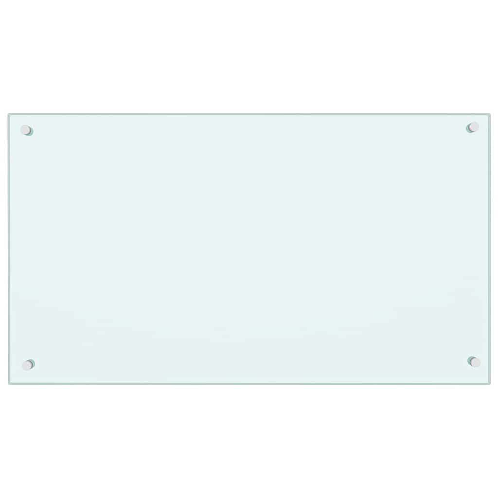 vidaXL Protection de cuisine 2 pcs Blanc 90 x 50 cm verre trempé - Image 4