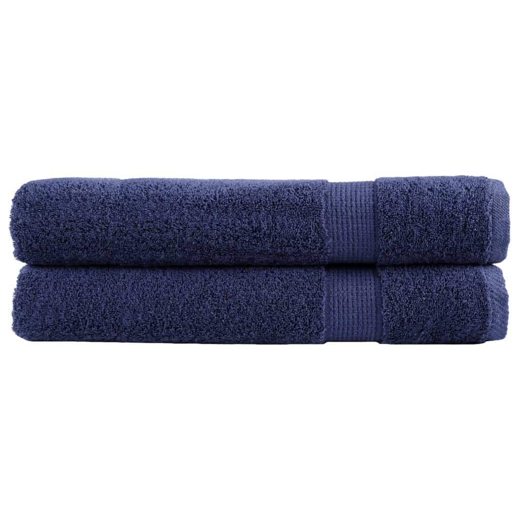 vidaXL Serviettes de qualité supérieure SOLUND 2 pcs bleu marine