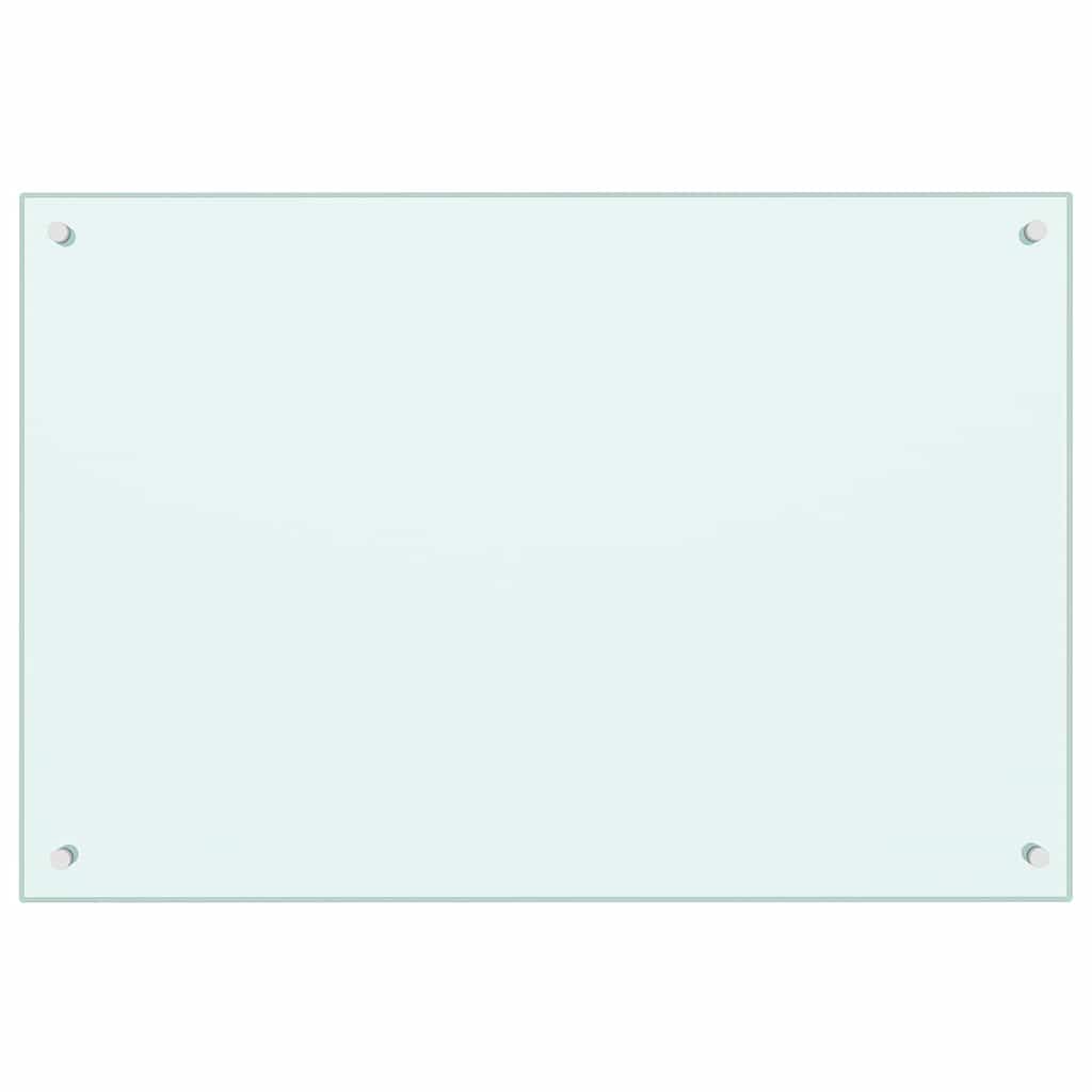 vidaXL Protection de cuisine 2 pcs Blanc 90 x 60 cm verre trempé - Image 4