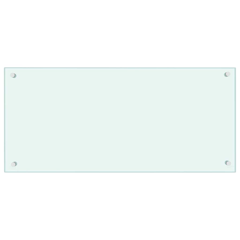 vidaXL Küchenrückwand 2 pcs Weiß 90 x 40 cm Gehärtetes Glas - Image 4