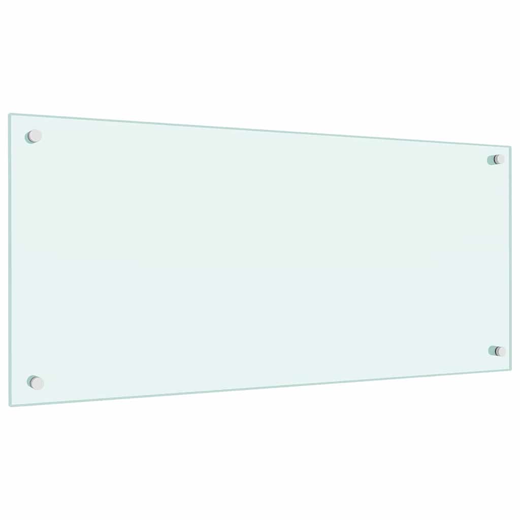 vidaXL Küchenrückwand 2 pcs Weiß 90 x 40 cm Gehärtetes Glas - Image 3