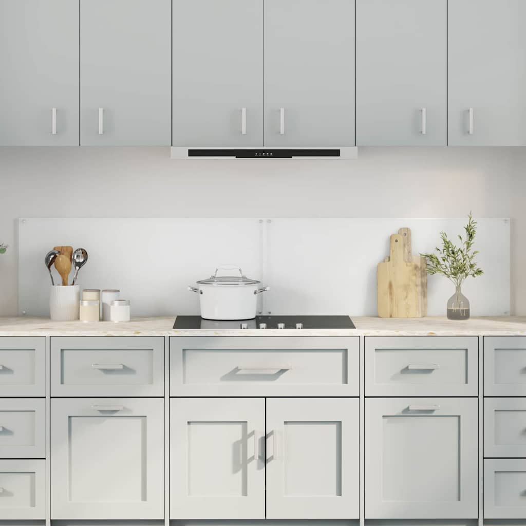 vidaXL Küchenrückwand 2 pcs Transparent 100 x 40 cm Gehärtetes Glas