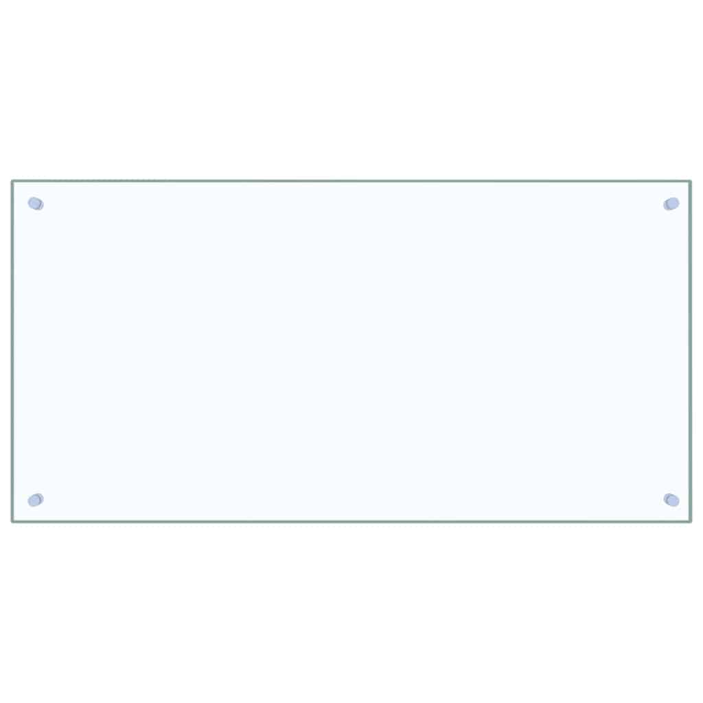 vidaXL Küchenrückwand 2 pcs Transparent 100 x 50 cm Gehärtetes Glas - Image 4