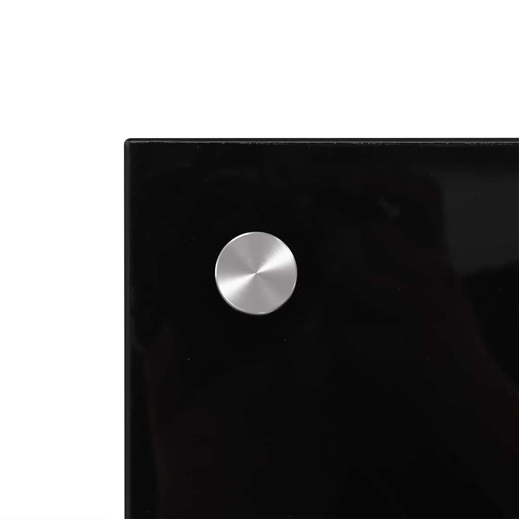 vidaXL Küchenrückwand 2 pcs Schwarz 90 x 50 cm Gehärtetes Glas - Image 5