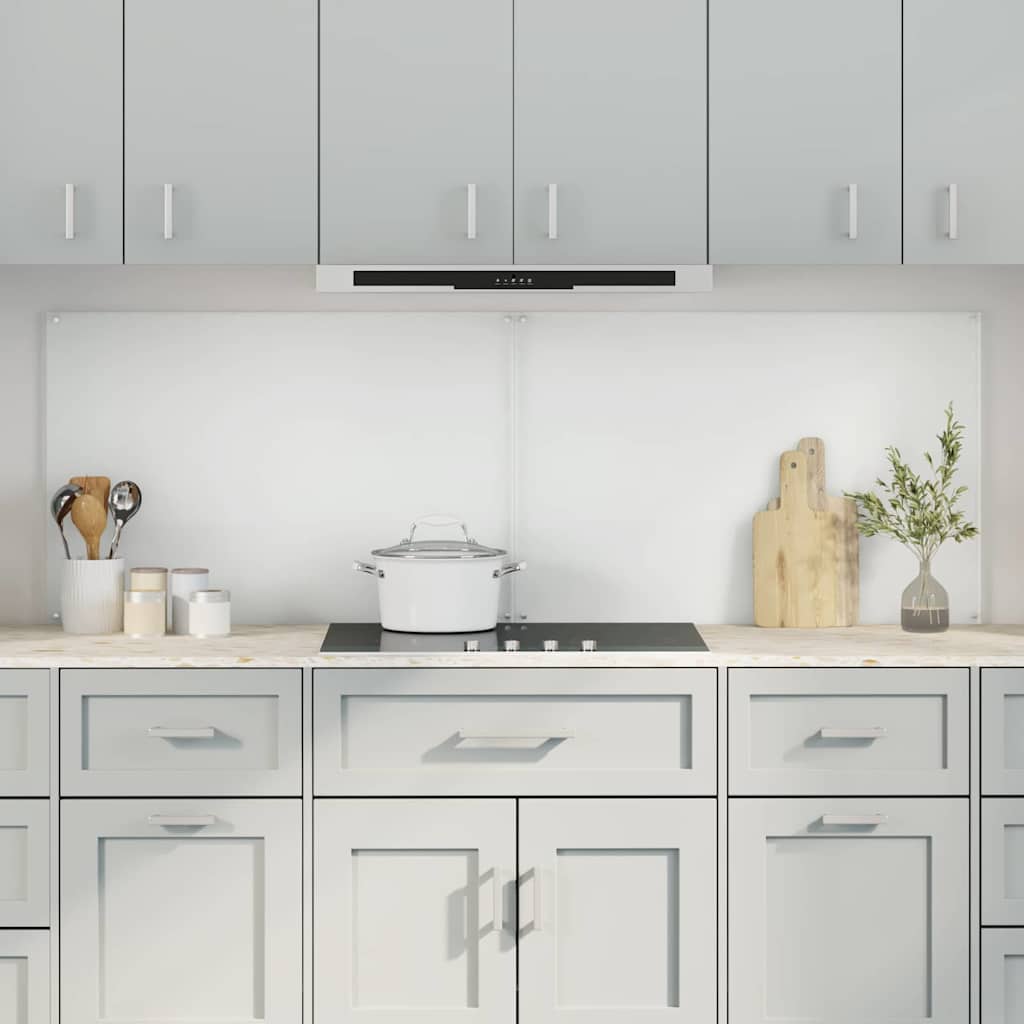 vidaXL Küchenrückwand 2 pcs Transparent 90 x 60 cm Gehärtetes Glas