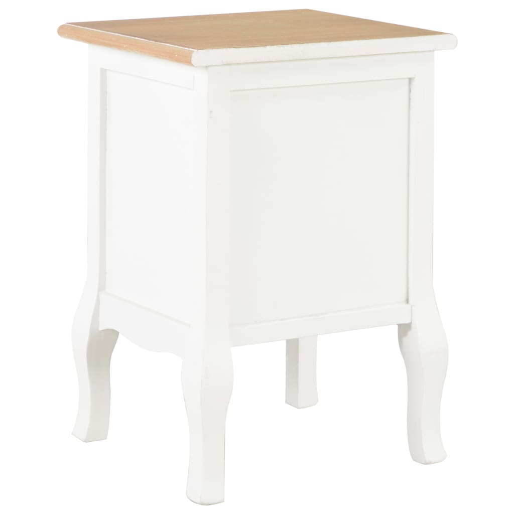 vidaXL Tables de chevet 2 pcs blanc 35x30x49 cm MDF - Image 5