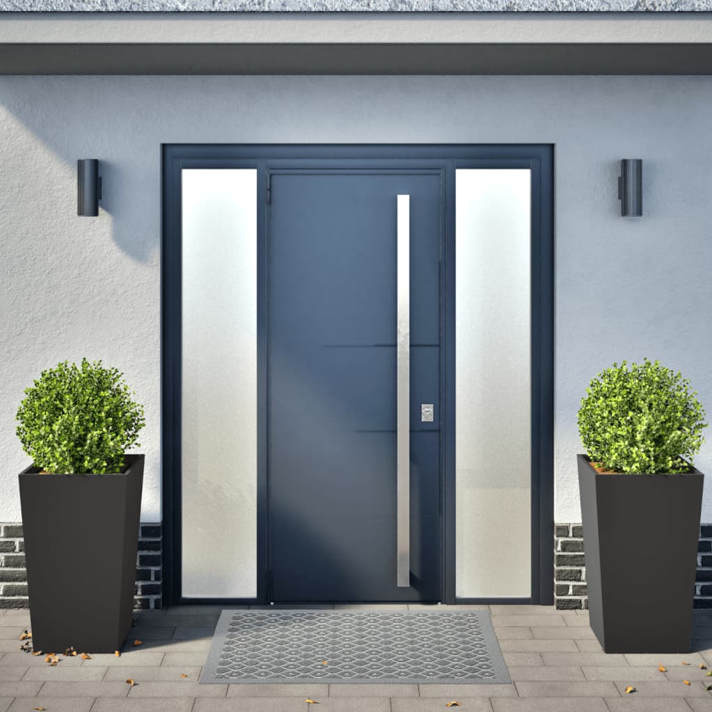 vidaXL Pflanzkübel 2 Stk. Schwarz 45x45x75 cm Stahl - Image 3