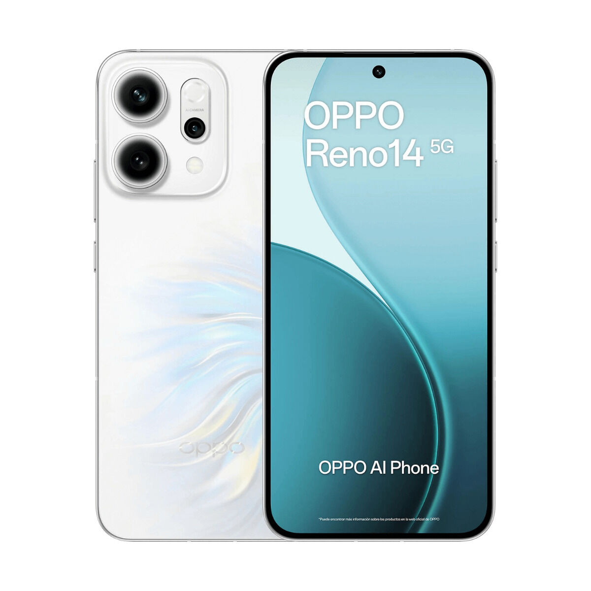 Smartphone Oppo Reno14 5G 6,59" Octa Core 12 GB RAM 512 GB Bianco