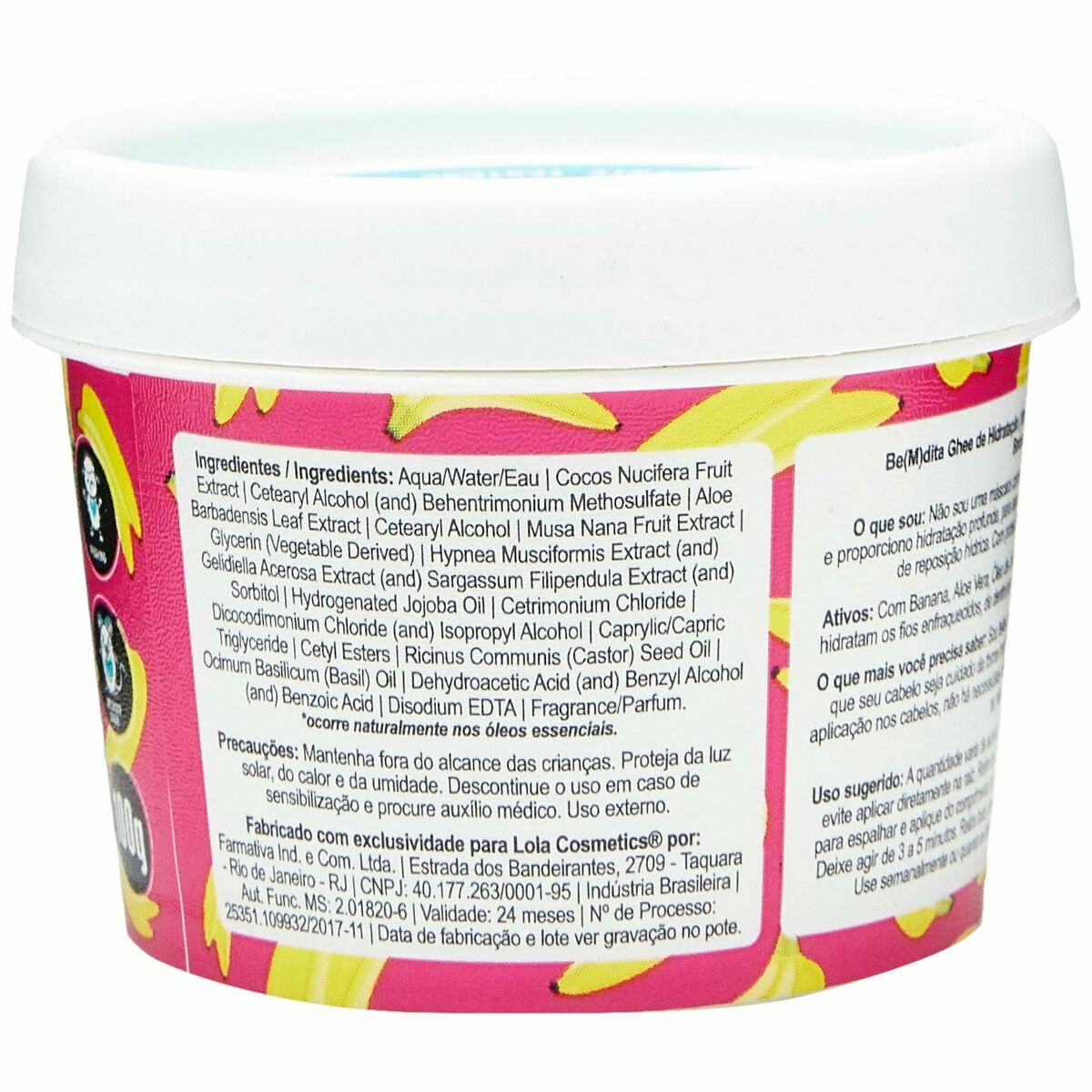 Maschera per Capelli Lola Cosmetics Be(M)Dita Ghee Banana & Aloe Vera 100 g - Image 3