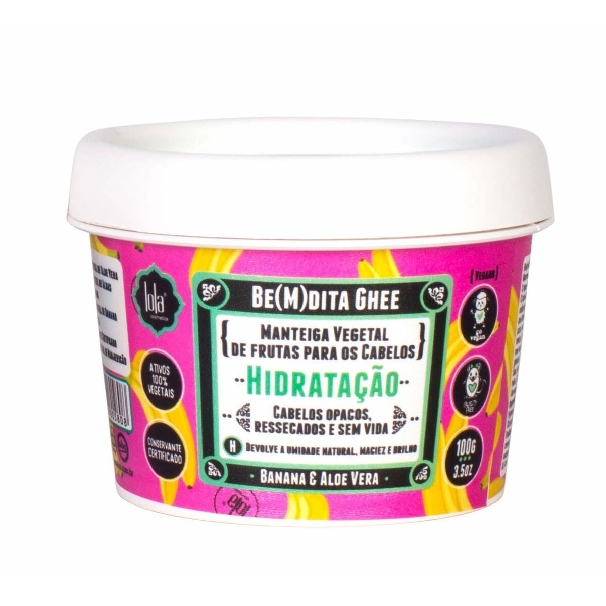 Maschera per Capelli Lola Cosmetics Be(M)Dita Ghee Banana & Aloe Vera 100 g