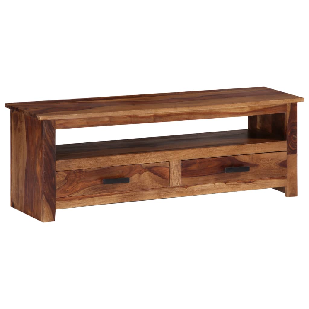 vidaXL Meuble TV 118x30x40 cm Bois massif
