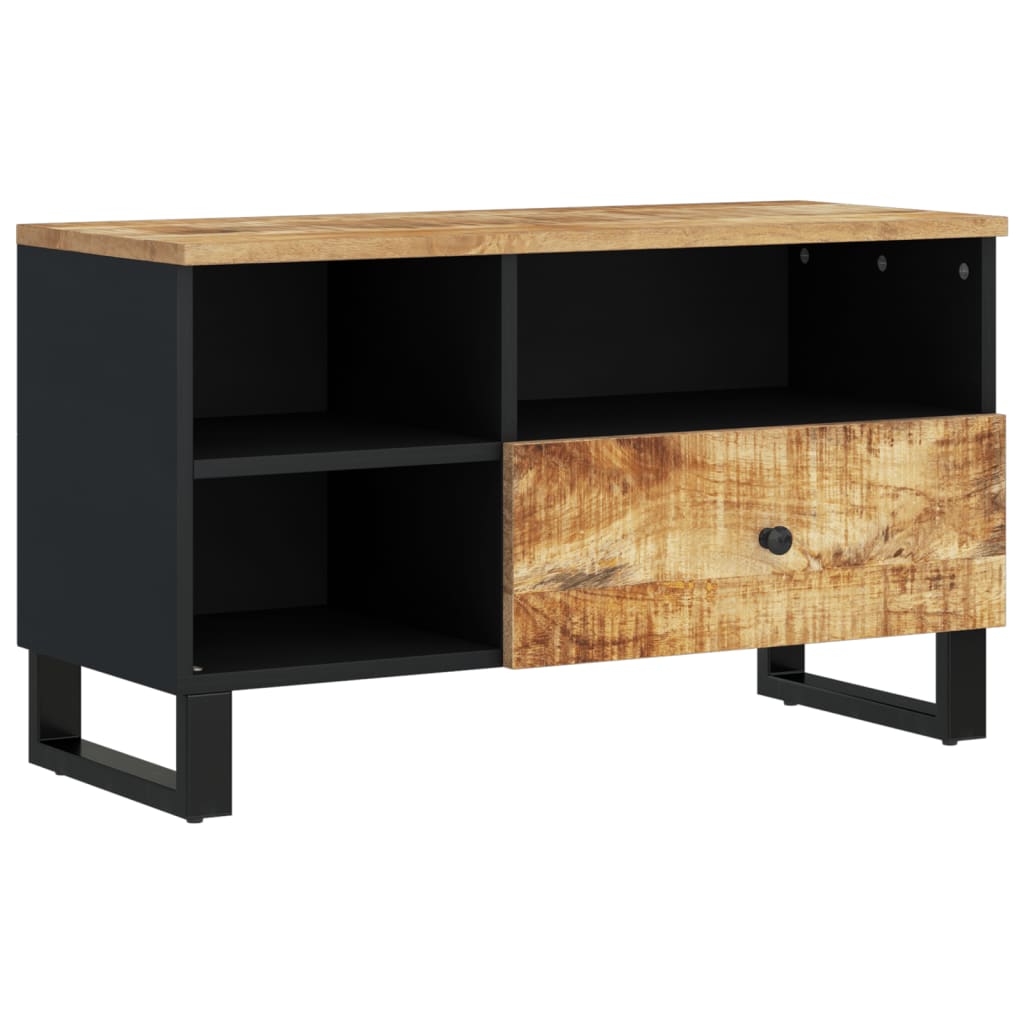 vidaXL Mueble de TV madera mango y madera contrachapada 80x33x46 cm - Image 4