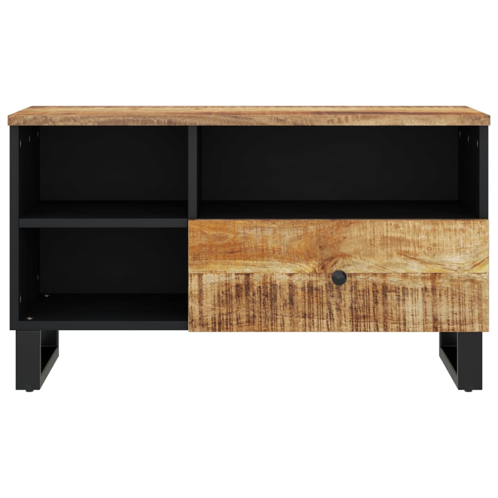 vidaXL Mueble de TV madera mango y madera contrachapada 80x33x46 cm - Image 3