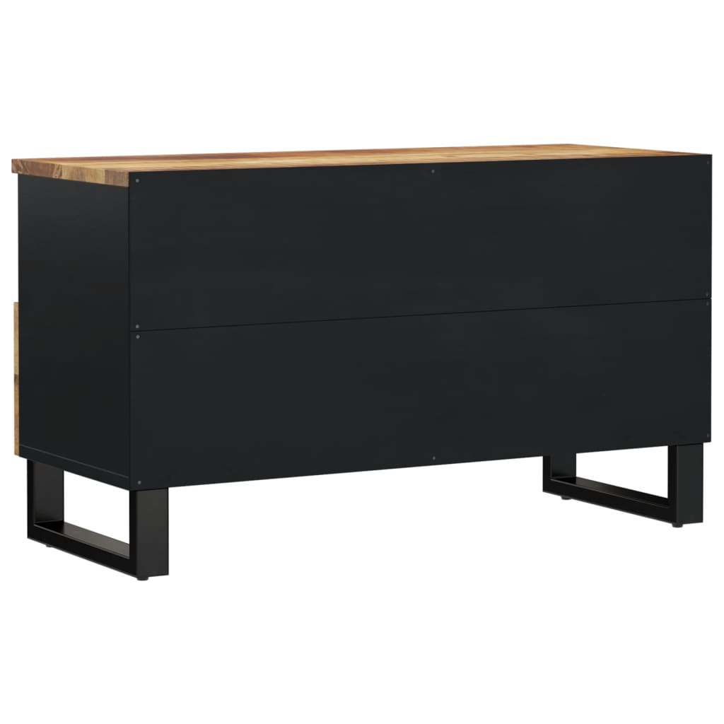 vidaXL Mueble de TV madera mango y madera contrachapada 80x33x46 cm - Image 5